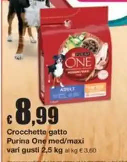 Sì con te Superstore Crocchette gatto Purina One med/maxi offerta