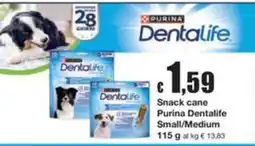 Sì con te Superstore Snack cane Purina Dentalife Small/Medium offerta