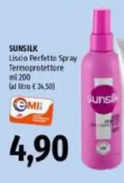 Emi Supermercati Sunsilk Liscio Perfetto Spray Termoprotettore offerta