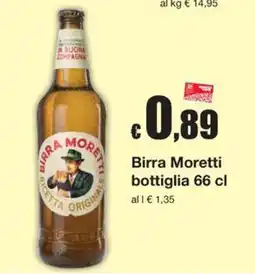 Sì con te Supermercati Birra Moretti offerta