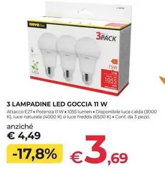 Lampadine LED Goccia 11 W
