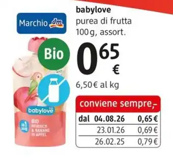 Babylove purea di frutta