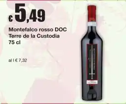 Sì con te Supermercati Montefalco rosso DOC Terre de la Custodia offerta