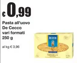 Sì con te Supermercati Pasta all'uovo De Cecco offerta