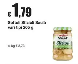 Sì con te Supermercati Sottoli Sfizioli Saclà offerta