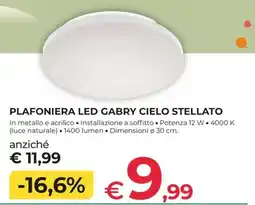 Progress Plafoniera led gabry cielo stellato offerta