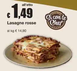 Sì con te Superstore Lasagne rosse offerta