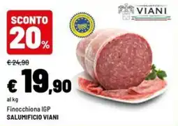 Iper La Grande Finocchiona IGP Salumificio Viani offerta