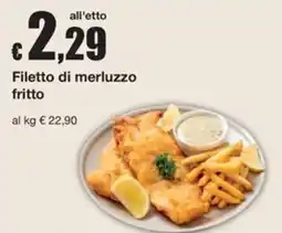 Sì con te Supermercati Filetto di merluzzo fritto offerta