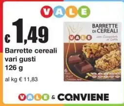 Sì con te Superstore Barrette cereali Vale offerta