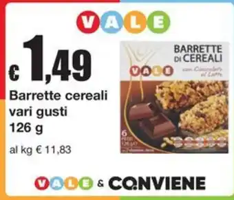 Barrette cereali Vale