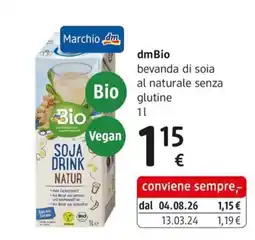 dm drogerie markt dmBio bevanda di soia offerta
