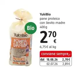 dm drogerie markt YukiBio pane proteico con lievito madre offerta