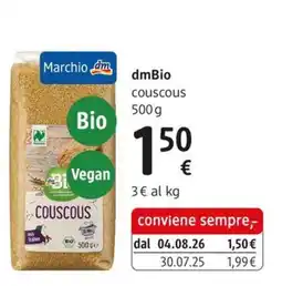 dm drogerie markt dmBio couscous offerta