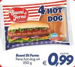 Iper Super Conveniente Buoni Di Forno Pane hot dog offerta