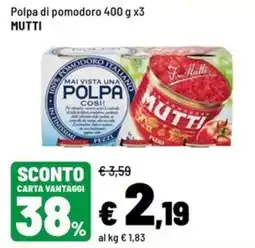 Iper La Grande Polpa di pomodoro Mutti offerta