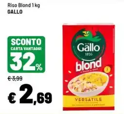 Iper La Grande Riso Blond Gallo offerta
