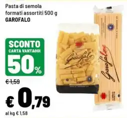 Iper La Grande Pasta di semola formati assortiti GAROFALO offerta