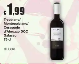 Sì con te Superstore Filari Montepulciano d'Abruzzo DOC offerta
