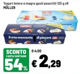 Iper La Grande Yogurt intero o magro Müller offerta