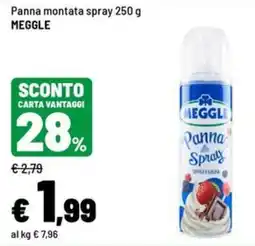 Iper La Grande Panna montata spray Meggle offerta