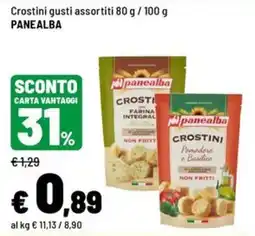 Iper La Grande Crostini gusti assortiti PANEALBA offerta