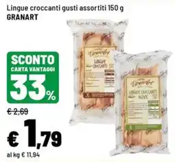 Iper La Grande Lingue croccanti gusti assortiti GRANART offerta