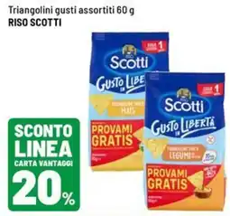 Iper La Grande Triangolini gusti assortiti Riso Scotti offerta