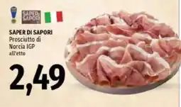 Emi Supermercati Saper di sapori Prosciutto di Norcia IGP offerta