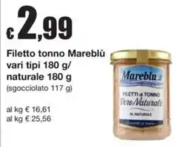 Sì con te Supermercati Filetto tonno Mareblù offerta