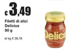 Sì con te Supermercati Filetti di alici Delicius offerta