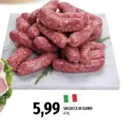 Emi Supermercati Salsicce di suino offerta