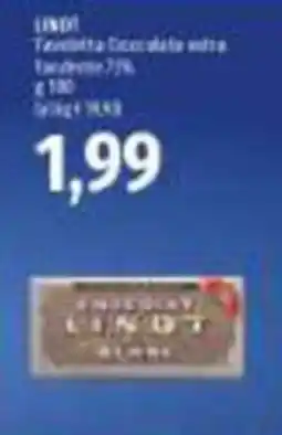 Emi Supermercati Tavoletta Cioccolato extra fondente 70% Lindt offerta