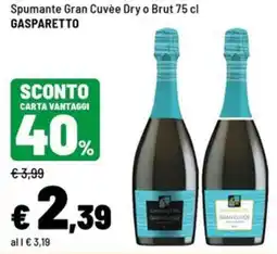Iper La Grande Spumante Gran Cuvée Dry o Brut offerta