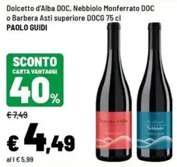 Iper La Grande Dolcetto d'Alba DOC Nebbiolo Monferrato DOC o Barbera Asti superiore DOCG offerta