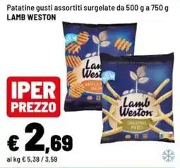 Iper La Grande Patatine gusti assortiti Lamb Weston offerta