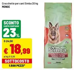 Iper La Grande Crocchette per cani Simba offerta