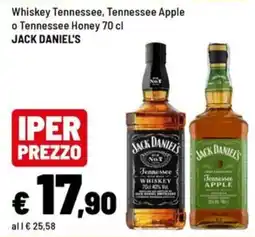 Iper La Grande Jack Daniel's Tennessee Whiskey offerta