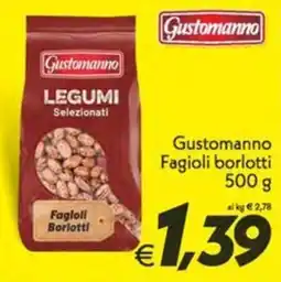 Iper Super Conveniente Gustomanno Fagioli Borlotti offerta