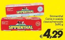 Iper Super Conveniente Simmenthal Carne in scatola classica/menosale offerta