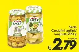 Iper Super Conveniente Saclà Sottoli Carciofini tagliati/funghetti offerta