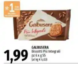 Emi Supermercati Galbusera Biscotti Più Integrali offerta