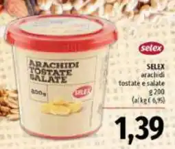 Emi Supermercati Selex arachidi tostate e salate offerta