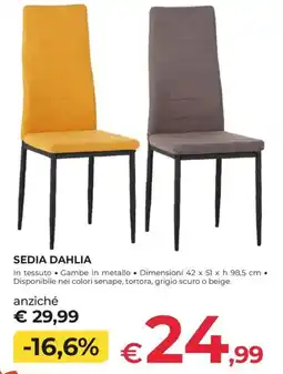 Progress Sedia Dahlia offerta
