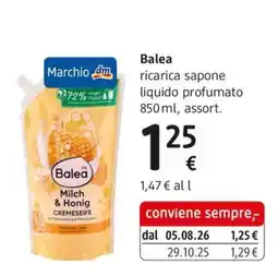 dm drogerie markt Balea ricarica sapone liquido profumato offerta
