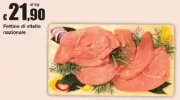 Sì con te Superstore Fettine di vitello nazionale offerta