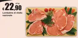Sì con te Superstore Lombatine di vitello nazionale offerta
