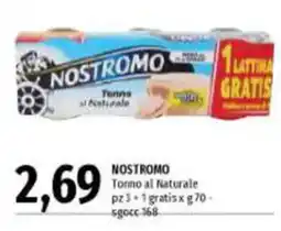 Emi Supermercati Nostromo Tonno al Naturale offerta