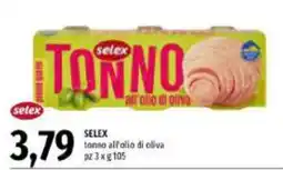Emi Supermercati Selex tonno all'olio di oliva offerta