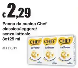 Sì con te Supermercati Panna da cucina Chef offerta
